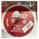 One saw blade Diablo aluminum 6 1/2 inch, 54