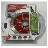 Diablo 4" segmented blade diamond masonry