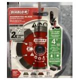 Diablo 4" segmented blade diamond masonry
