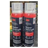 2 cans of super strength spray adhesive