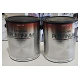 2 gallons interior flat paint and primer