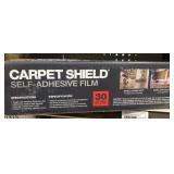 Carpet shield, self adhesive film