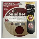 Diablo 6 inch sand discs 120 grit 10pk.