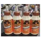 Four bottles of gorilla wood glue