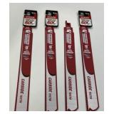 (4) Carbide strip recip blades 9ï¿½