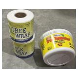 Insect barrier tanglefoot, and Tree Rap