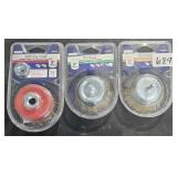 3 - 3" WIRE CUP BRUSH