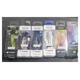 9 MISC PHONE CHARGING CABLES & EARPHONES