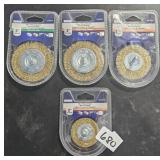 4 MISC WIRE WHEELS
