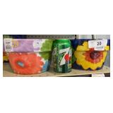 2 Ceramic sunflower pot   2x$