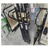 A metal partition rack -  rack only