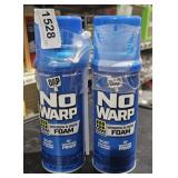 2 lots one spray can no warp window foam spray