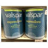 4 gallons satin exterior, paint/primer tint base