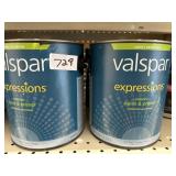 4 gallons satin exterior paint & primer pastel