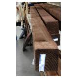 (4) treated 3x3x8 ft posts