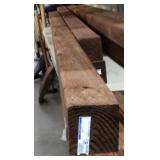 (4) treated 3x3x8 ft posts
