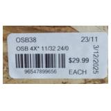 (2) Lots 1 Sheet 4x8 plywood 15/32   2x$