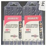 2 DIABLO MULTI MATERIAL HAMMER BIT SET