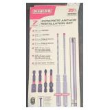 DIABLO 7 PIECE CONCRETE ANCHOR INSTALLATION SET