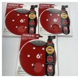 Diablo 6" sanding discs 100  grit