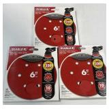 Diablo 6" sanding discs 220  grit fits six hole