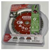 Diablo 6" segmented blade diamond masonry
