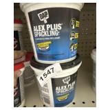 2 tubs Alex plus spackling