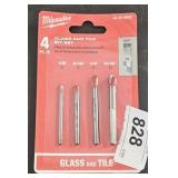 MILWAUKEE 4 PIECE GLASS/TILE BIT SET