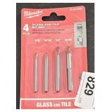 MILWAUKEE 4 PIECE GLASS/TILE BIT SET