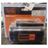 40VOLT BLACK & DECKER BATTERY