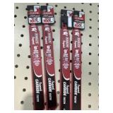4 Sawzall 9" Thick Metal Blade, all one $
