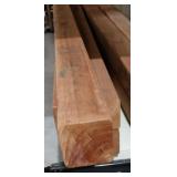 (5) Cedar 3x3x8 ft posts