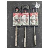 3 DIABLO CONCRETE HAMMER BITS