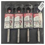 4 HAMMER BITS