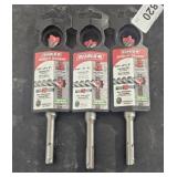 3 DIABLO CONCRETE HAMMER BITS