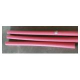 3 red fun noodles