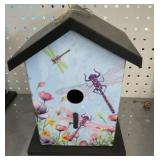 2 plastic dragonfly bird houses