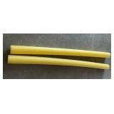2 yellow pool noodles