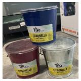 3 citronella candles. All one $