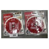 (2) fast framing trim saw blade 5 3/8 x 18 teeth.