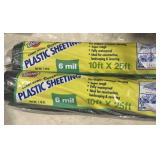 (2) 10 x 25ï¿½ plastic 6 mil sheeting rolls