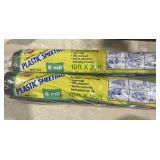 (2) 10 x 25ï¿½ plastic 6 mil  sheeting rolls