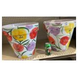 (2) Ceramic Plant Pots    2x $