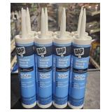 8 TUBES DAP WINDOWS/DOORS 100% SILICONE CAULK