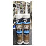 2 TUBES DAP ALL PURPOSE 100% SILICONE CAULK