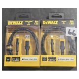 2 DEWALT LIGHTNING PHONE CHARGERS