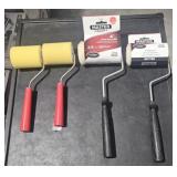 2 OF EACH - 3" PAINT ROLLERS & 4" PAINT ROLLERS
