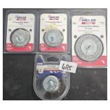3 MISC WIRE WHEELS