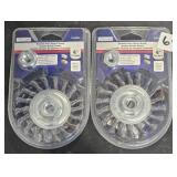 2 - 4" KNOTTED WIRE WHEEL