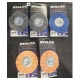 5 NYLOX BRUSH WHEELS